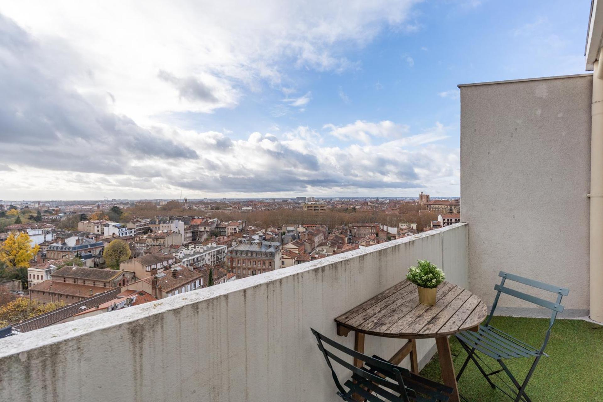 Le Panoramique - Clim, Balcon, Superbe Vue, Wifi Lejlighed Toulouse Eksteriør billede